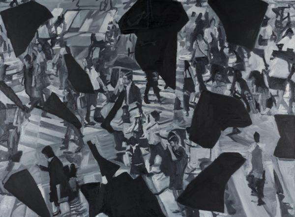 jasmir creed 'fragmentation' 2017 oil on canvas 120 x 90 cm