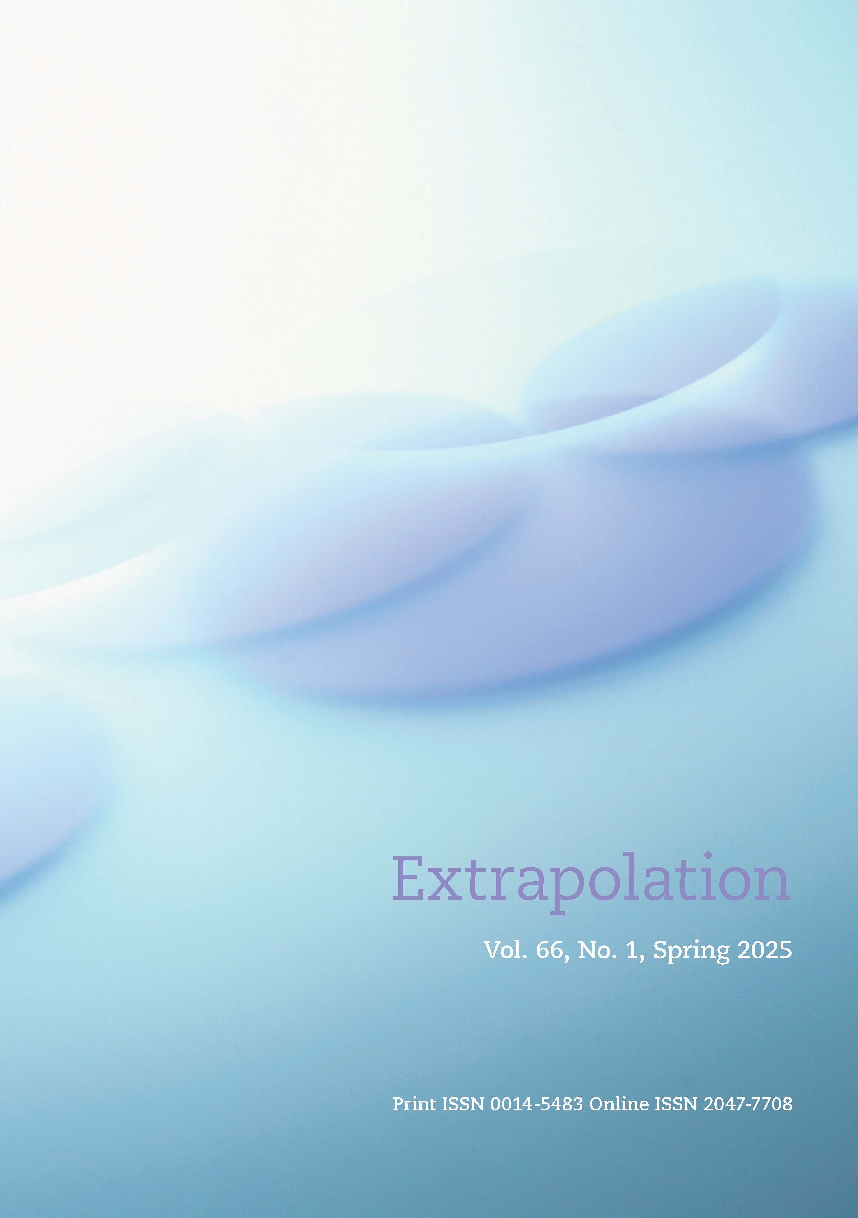 Cover of Extrapolation 66.1.